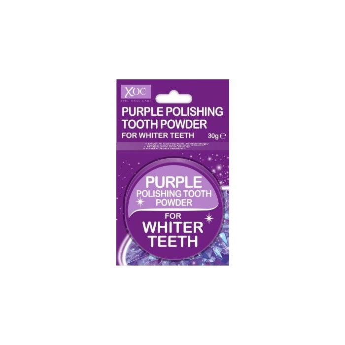 XOC Tooth Powder 30g Purple Polishing For Whiter Teeth  (NL/EN/FR/DE)