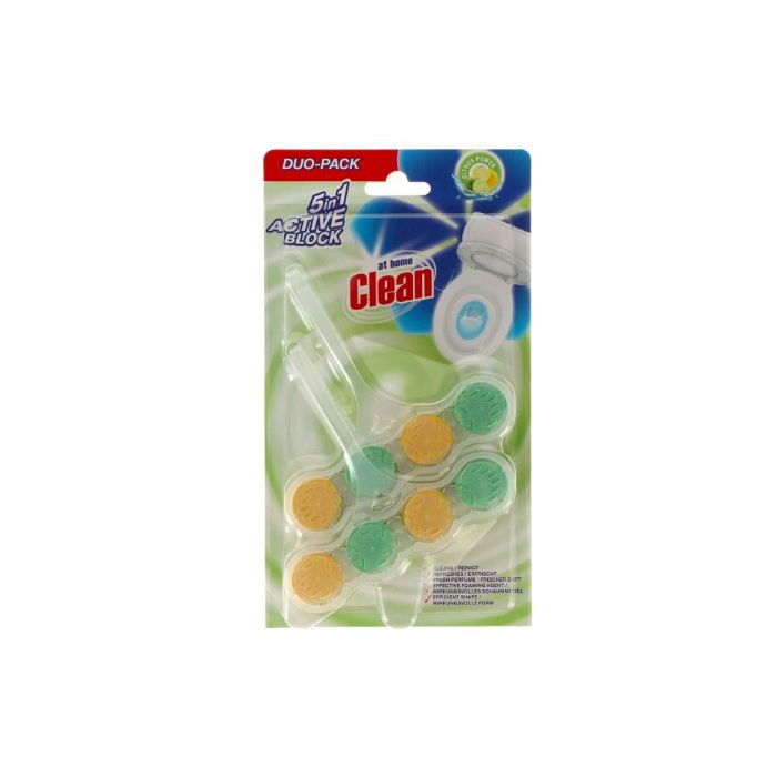 At Home Clean Toilet Block 2x45gr Citrus (NL/EN/FR/DE)