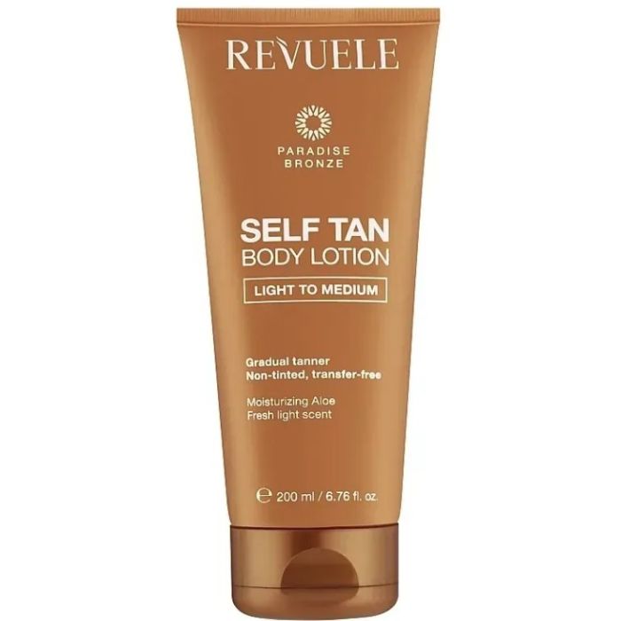 Revuele Self Tan Body Lotion 200ml Light To Medium  (NL/EN/FR/DE)