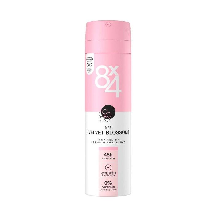 8x4 Deo Spray 150ml Velvet Blossom No. 03 (DE)