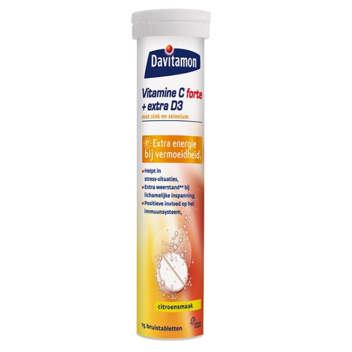 Davitamon Effervescent Tablet 15pcs Vitamin C+D (NL)