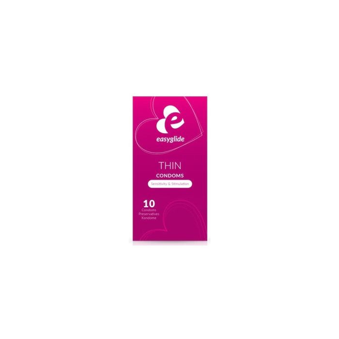 EasyGlide Condoms 10pcs Thin (EN/FR/DE)