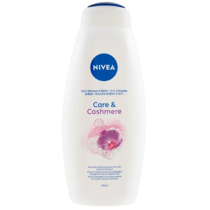 Nivea 2 in 1 Shower & Bath 750ml Care & Cashmere (NL/EN/FR/DE)