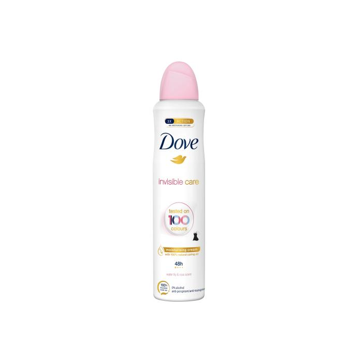 Dove Deo Spray 250ml Invisible Care (EN/FR/ES/PT)
