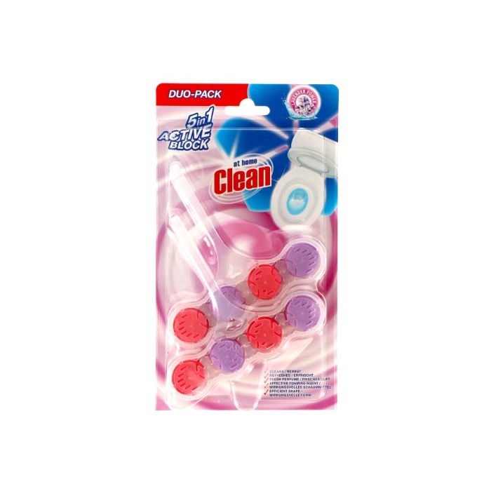 At Home Clean Toilet Block 2x45gr Lavender (NL/EN/FR/DE)