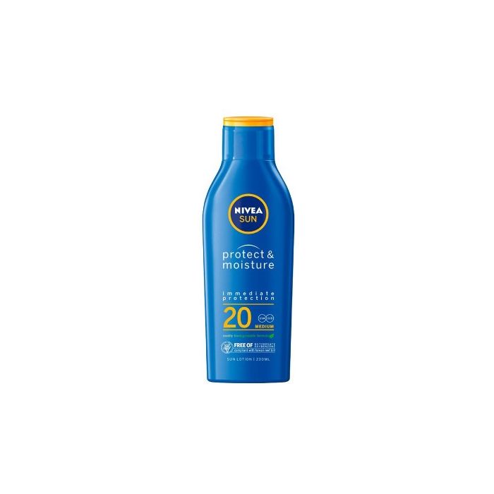 Nivea Sunscreen 200ml SPF20 Protect & Moisture (DE)