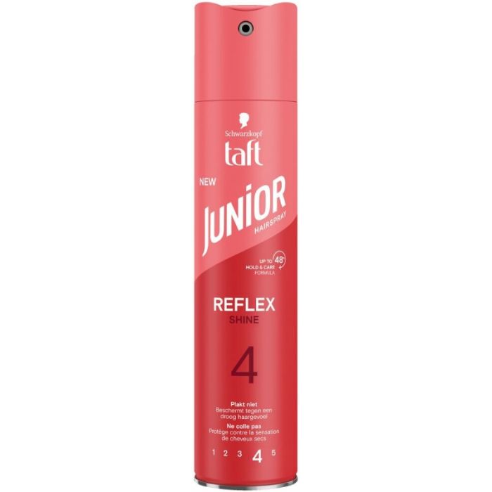 Taft Junior Hair Spray 250ml Reflex Shine No. 4 (NL/FR)