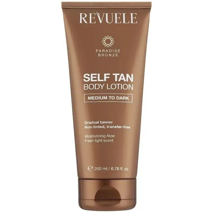 Revuele Self Tan Body Lotion 200ml Medium To Dark  (NL/EN/FR/DE)