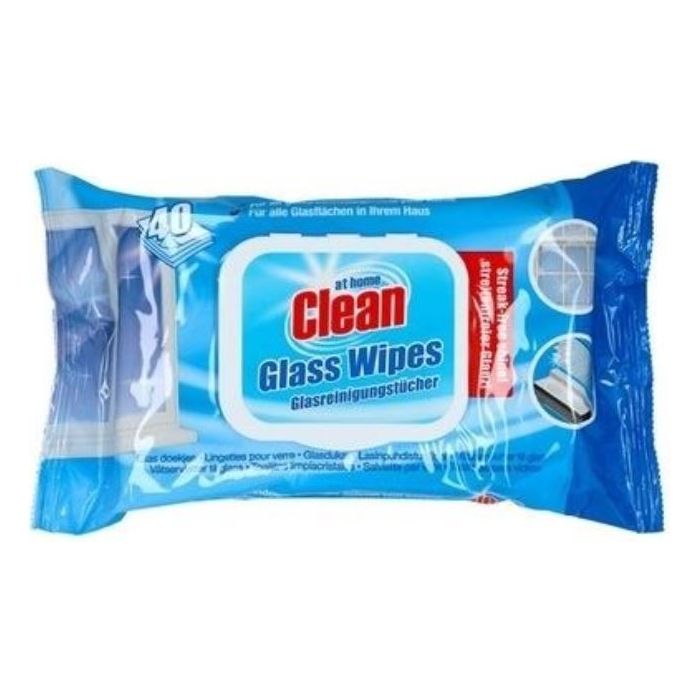 At Home Clean Glass Wipes 40pcs (NL/EN/FR/DE)