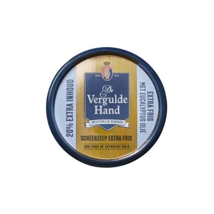 Vergulde Hand Shaving Soap Bar 75gr Fresh (NL/EN/FR/DE)