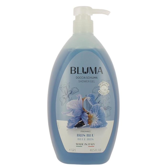 Bluma Shower Gel 1200ml Pomp Blue Iris (NL/EN/FR/DE)