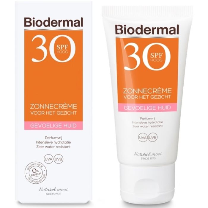 Biodermal Face Cream 50ml SPF30 Sensitive Skin (NL)