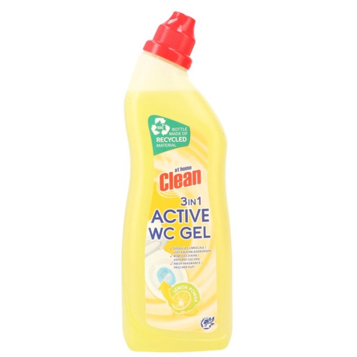 At Home Clean Toilet Cleaner 750ml Gel Lemon (NL/EN/FR/DE)