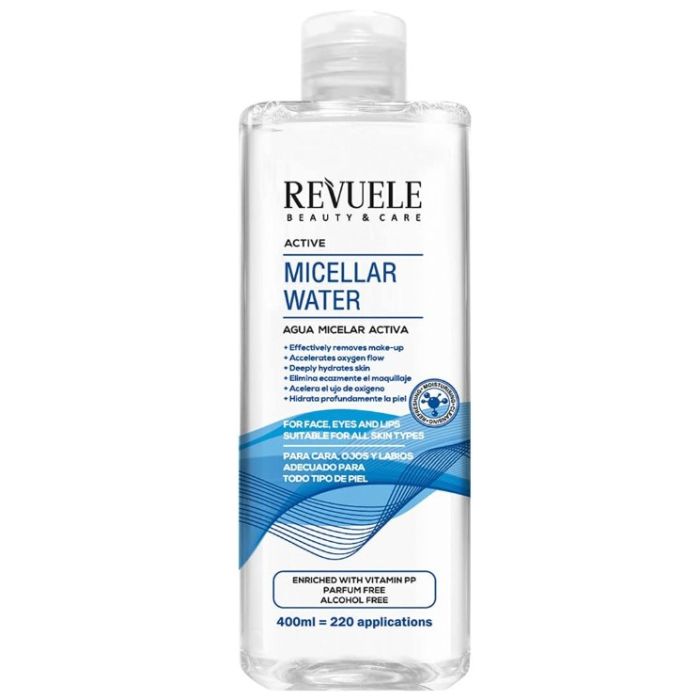 Revuele Micellar Water 400ml Active (NL/EN/FR/DE)