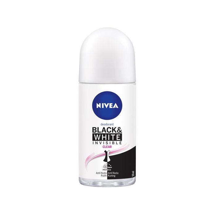Nivea Deo Roll-On 50ml B&W Invisible Clear (EN/IN)