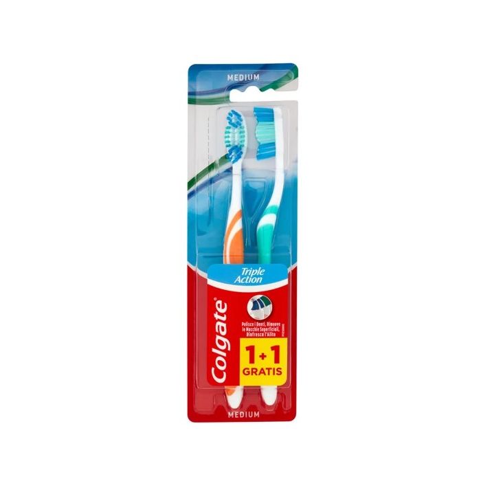Colgate Toothbrush Triple Action 2pcs (EN/AR)