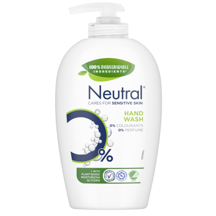 Neutral Hand Soap 250ml Pump Sensitive (NL/EN)