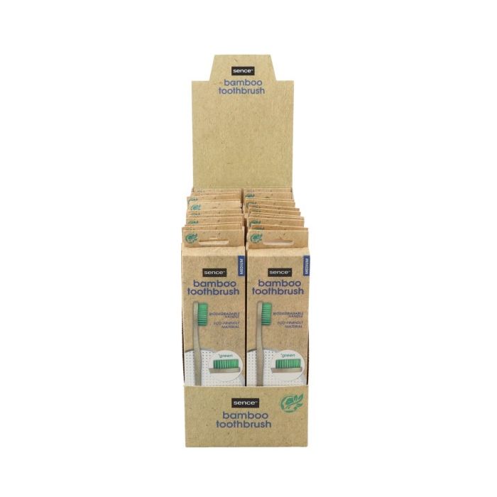 Sence Display 24pcs Toothbrush 3pcs Bamboo (NL/EN/FR/DE)