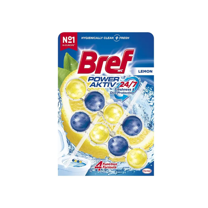 Bref Toilet Block 2x50gr Power Activ Lemon (AZ/KK/TR)