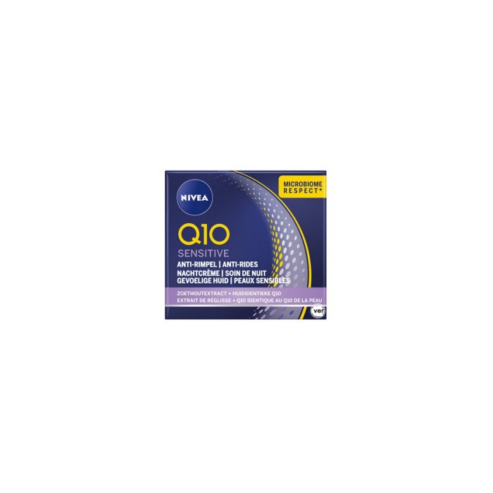 Nivea Night Cream 50ml Q10 Sensitive Anti Rides (NL/EN)