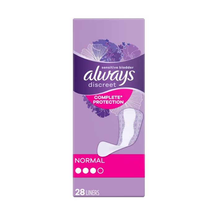 Always Discreet Panty Liners 28pcs Normal (EN/FR/DE/SE)