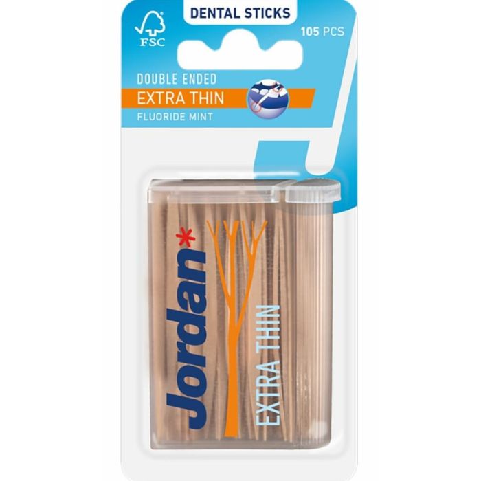 Jordan Dental Stick Double Ended 105pcs Extra Thin (NL/EN/FR/IT)