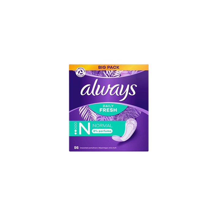 Always Daily Panty Liners 56pcs Normal Fresh (NL/EN/FR/DE)