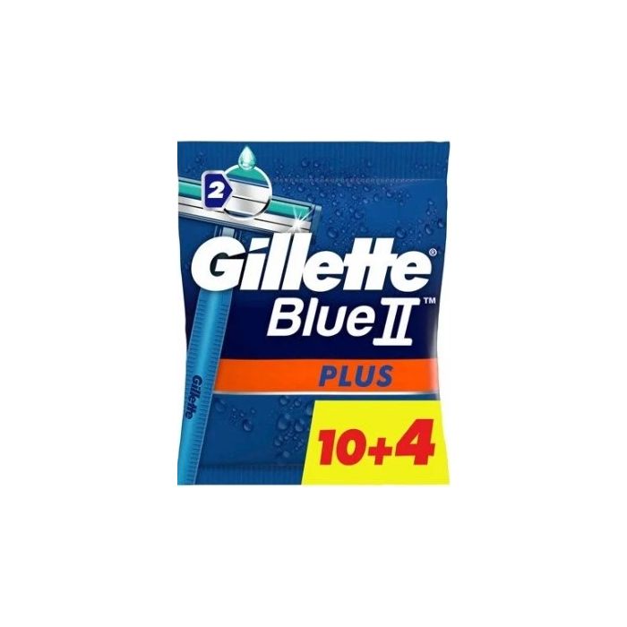 Gillette Blue2 Disposable Razors 10+4pcs (EN/PL/CS/SK)