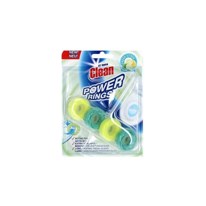 At Home Clean Toilet Block 40gr Power Rings Fresh Citrus (NL/EN/FR/DE)