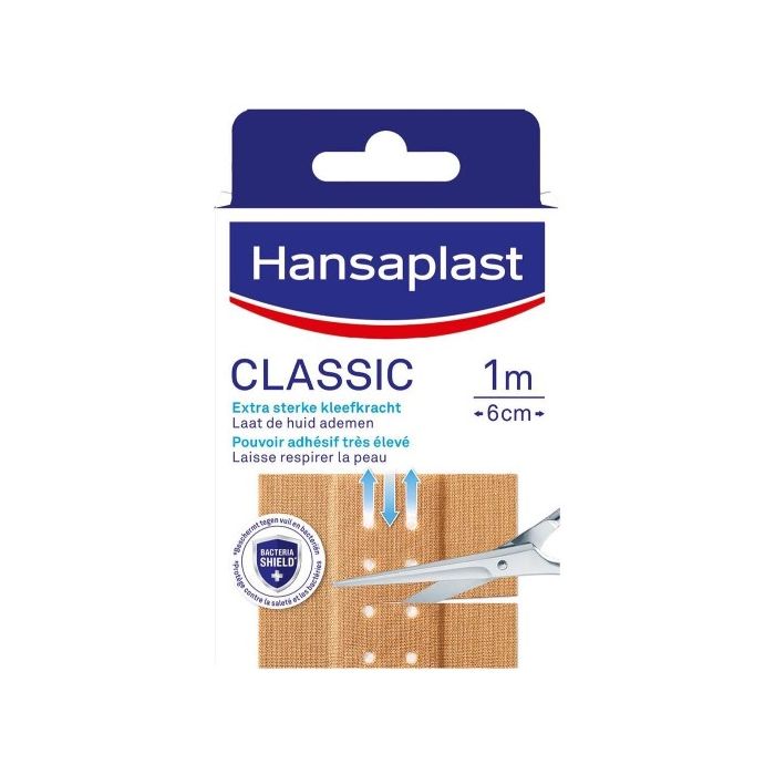 Hansaplast Plaster 1mx6cm Universal Waterproof (NL/FR/DE)