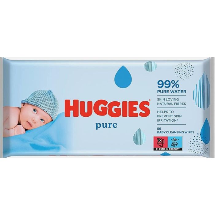 Huggies Baby Wipes 56pcs Pure (NL/EN/FR/DE)