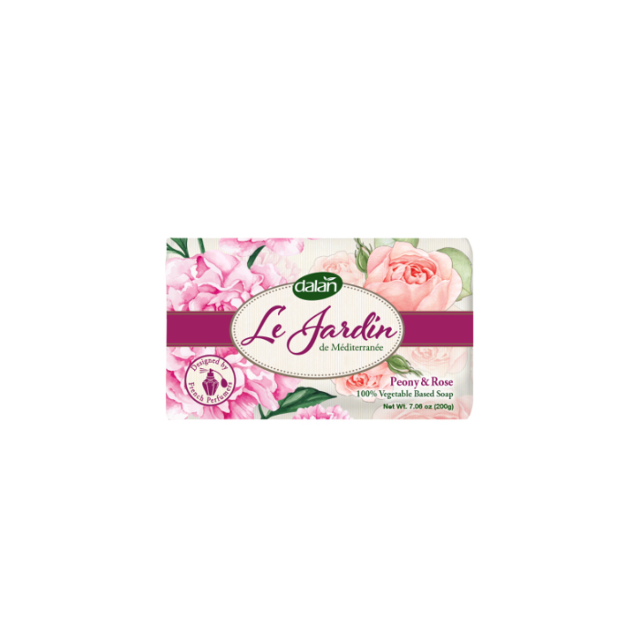 Dalan Soap Bar 200gr Jardin Peony & Rose (EN/FR/DE/ES)