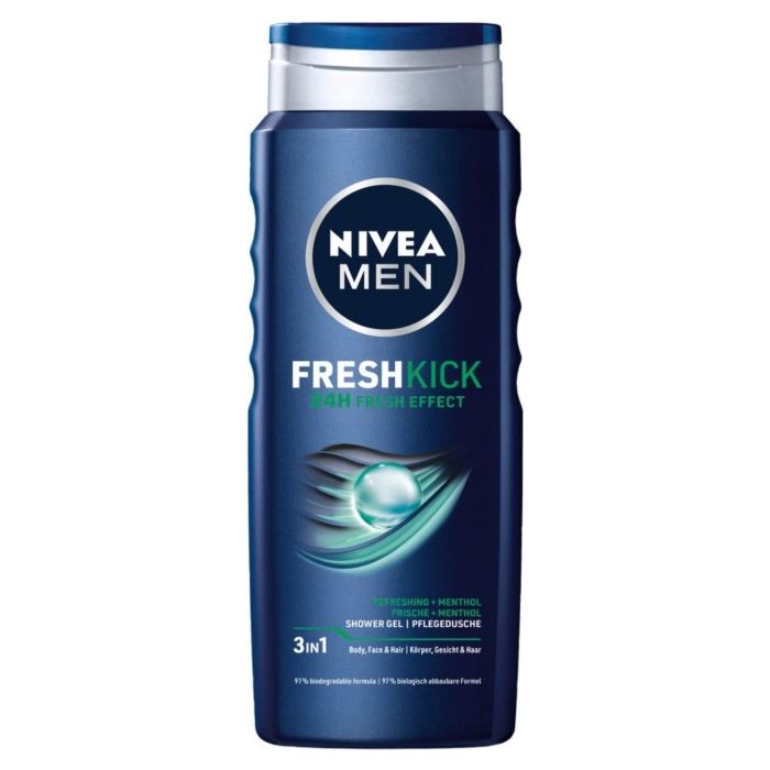Nivea Shower Gel 500ml Men Fresh Kick (DE/PL/CZ/SK)