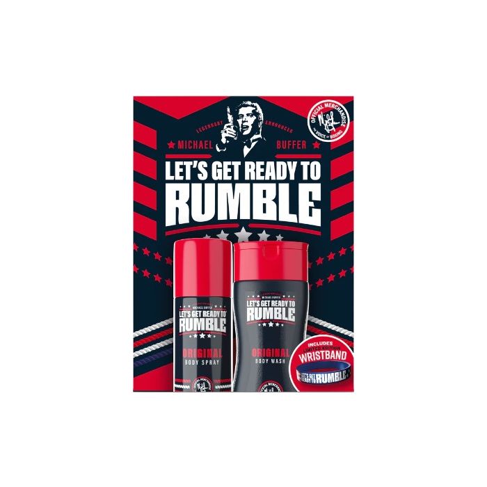 Lets Get Ready to Rumble Giftset Original Deo Spray+ Shower Gel+ Wristband (NL/EN/FR)