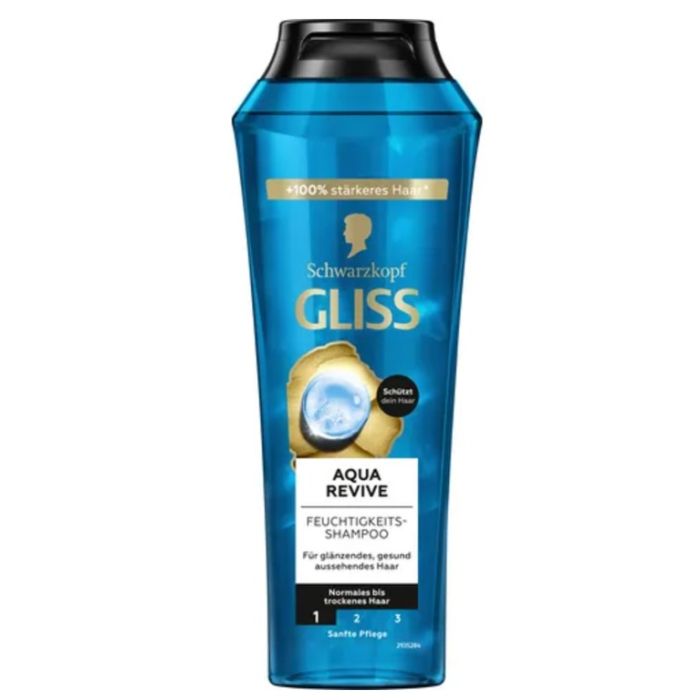 Gliss Shampoo 250ml Aqua Revive (FR/EN/AR)