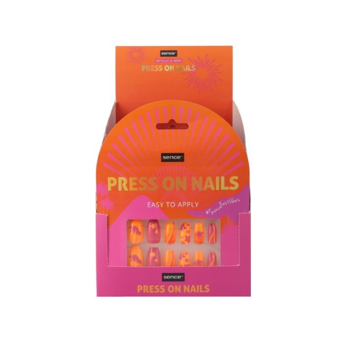 Sence Shelf Display 24pcs Artificial Nails 24pcs 2ass Festive Heat (NL/EN/FR/DE)