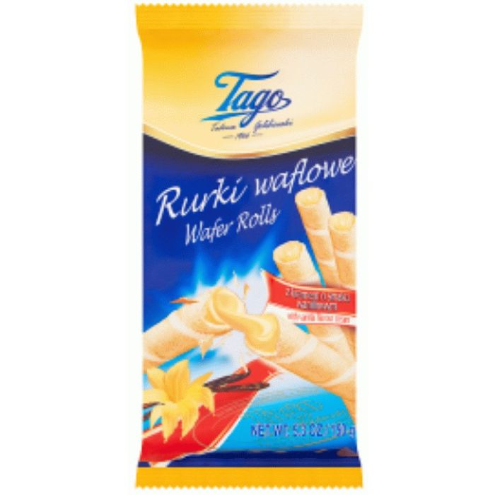 Tago Wafer Rolls 150gr Vanille Cream (NL/EN/FR/DE)