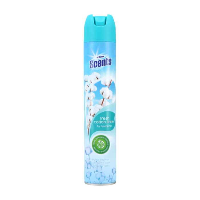 At Home Scents Air Freshener 400ml Spray Cotton Fresh Linen (NL/EN/FR/DE)
