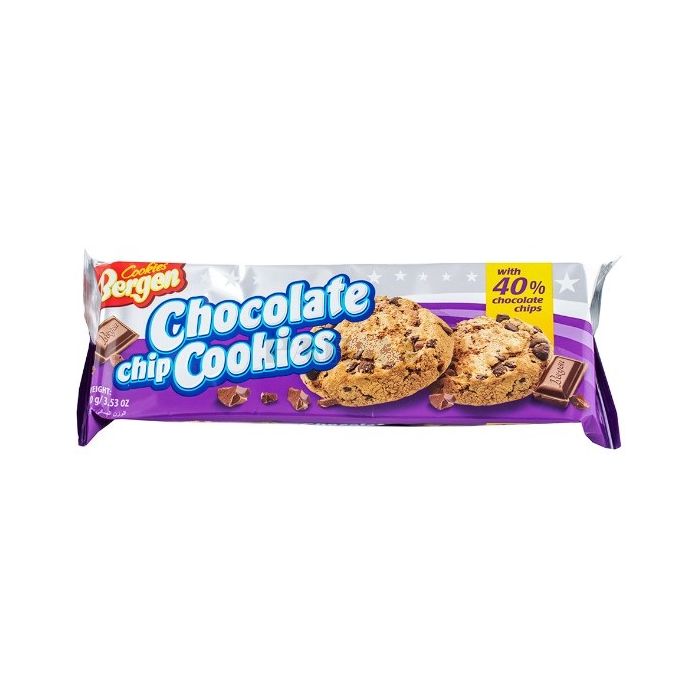 Bergen Cookies 100gr Chocolate Chip Milk  (NL/EN/FR/DE)