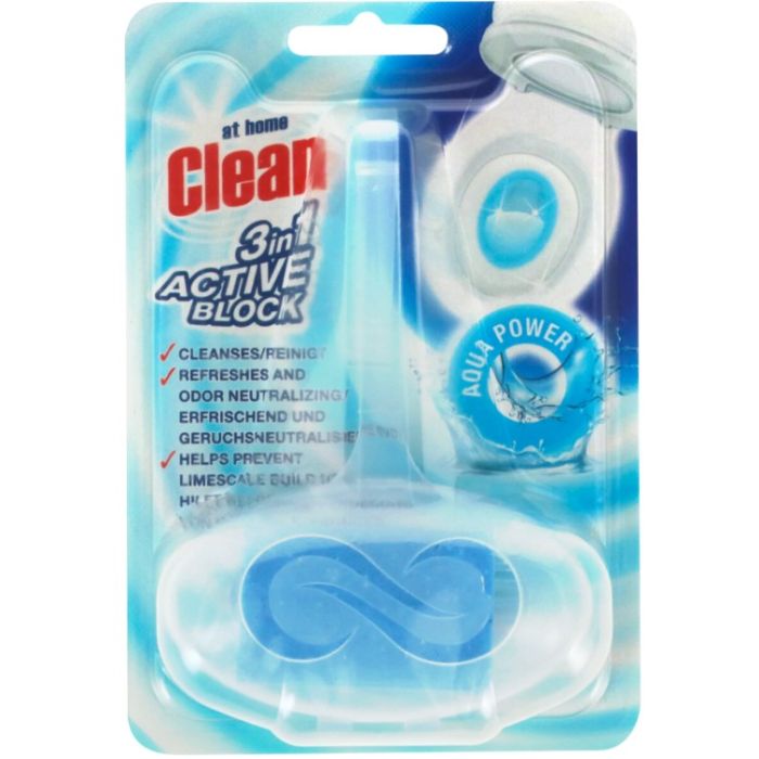 At Home Clean Toilet Block 40gr Aqua (NL/EN/FR/DE)