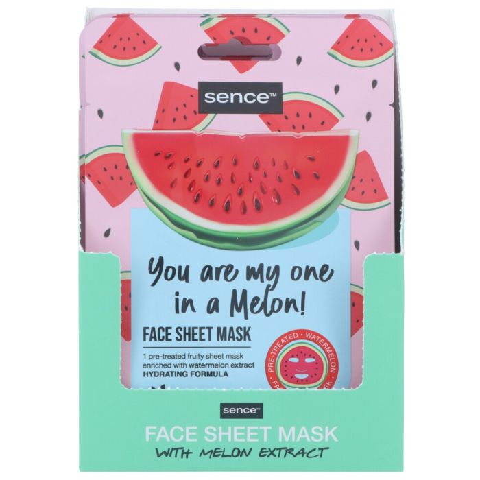 Sence Shelf Display 12pcs Printed Facial Sheet Mask 20ml You are my one in a melon (NL/EN/FR/DE)