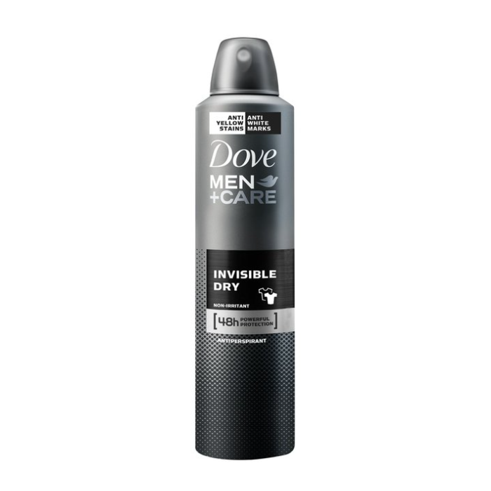Dove Deo Spray 250ml Men+Care Invisible Dry (EN/FR/ES/PT)