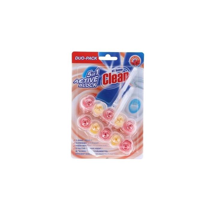 At Home Clean Toilet Block 2x45gr Flowers (NL/EN/FR/DE)