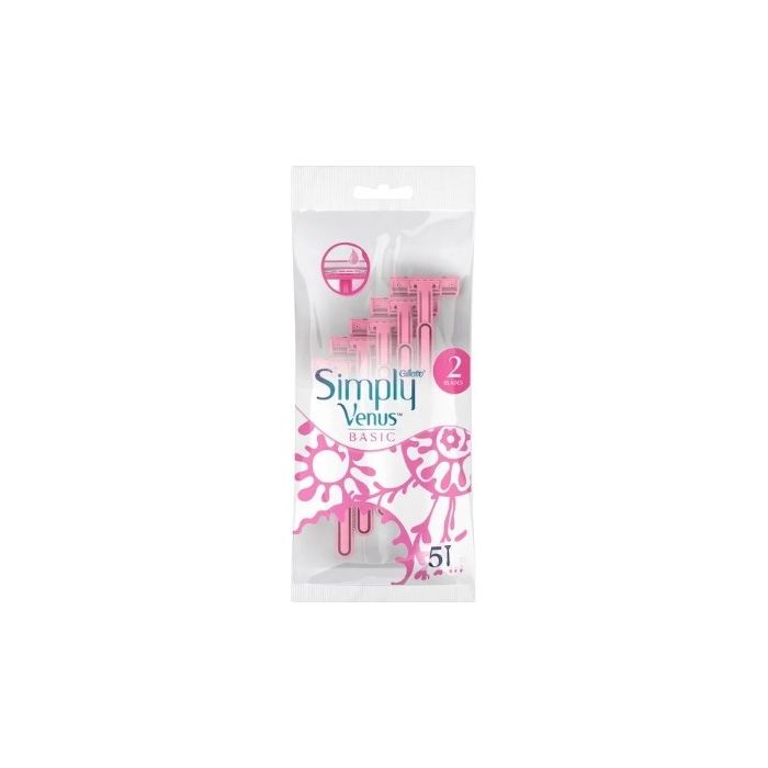 Gillette Venus Disposable Razors 5pcs Simply 2 Basic (FR/IT/BA)