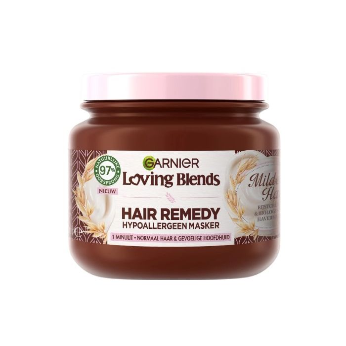 Garnier Loving Blends Hair Mask 340ml Hair Remedy Hypoallergen Mild Oats (NL)