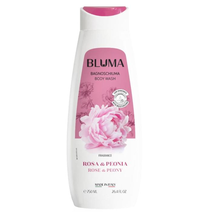 Bluma Body Wash 750ml Rose & Peony (EN/FR/DE/IT)