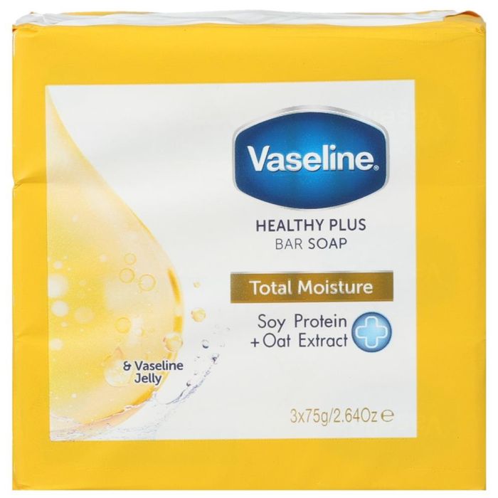 Vaseline Soap Bar 3x75gr Total Moisture (NL/EN/FR/DE)