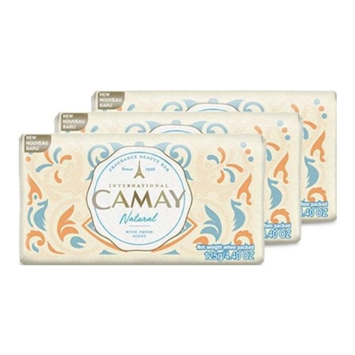 Camay Soap Bar 3x125gr Natural (NL/EN/FR/IT)