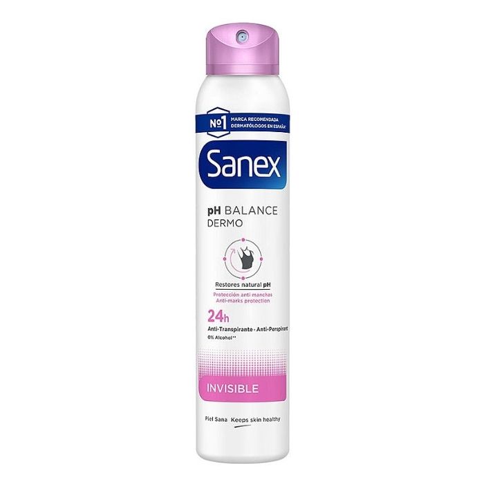 Sanex Deo Spray 200ml Dermo Invisible Dry PH-Natural (NL/FR)