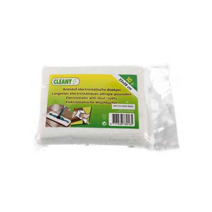 Cleany Electrostatic Anti-Dust Wipes 10pcs (NL/EN/FR/DE)